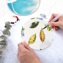 50pcs Transparent Acrylic Circle Discs, Blank Clear Acrylic Round Plates, Circular Plastic Acrylic Sheets For DIY Painting Crafts And Holiday Party Decorations, Creative Graffiti Labels, Hand-Painted Coasters, Multipurpose Handicrafts, Smooth Surface, Handmade Gifts,Back To School,School Supplies - Multicolor - View 9
