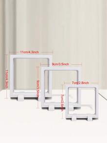 1set Multi-Color 3D Levitation Commemorative Coin Jewelry Display Stand, Collectible Figure Stand, Storage Box - Black - View 9