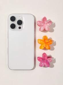 8 件套夏季果冻糖果色可爱雏菊花波西米亚风格小发夹，接发配件，适合海滩时尚发饰花爪夹可爱发爪秋冬度假装女士 - 彩色 - 查看 4