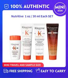 Kérastase Nutritive Shampoo Conditioner 8H Magic & Styling  0ml/1 Fl.Oz Each SET Mini Travel Size - Nutritive 4-piece Travel Set - View 1