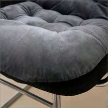 1 件超柔软毛绒椅垫，带靠背的办公坐垫，加厚设计，非常适合休闲椅和摇椅。办公椅椅垫、座垫、椅枕、靠垫、游戏椅