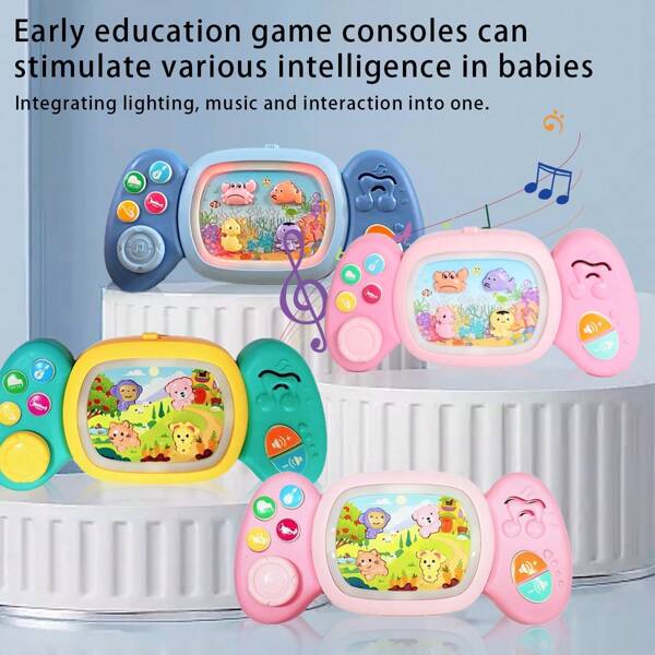 Brinquedo musical para bebês de 1 ano ou mais, brinquedos musicais e iluminados para crianças de 12 meses ou mais, instrumento de teclado com efeitos sonoros, brinquedos de piano com cérebro grande para o primeiro presente infantil