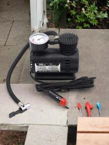 AirePortátil Plus Compresor de aire, mini compresor de aire portátil, bomba de inflador de neumáticos eléctrico - Negro - Ver 3