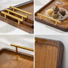 [Nordic Style] Wooden Kitchen Storage Tray, Minimalist Multi-Purpose Organizer Rack, Utensils & Condiment Storage Box
