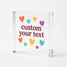 1pc Acrylic Ornaments Personalized Mom Gifts, Custom Name Sign, Customizable Home Decor, Mother's Day Gift, Bedroom Decor, Personalized Room Decorations, Customizable Photo Gifts,Graphic Print