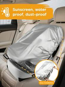 1 pieza Cubierta de parasol para silla de coche para bebé, nuevo modelo de protector de asiento de seguridad, sombreado bloqueador de sol e insolación de lámina de aluminio, fácil de plegar y almacenar, adecuado para bebés y niños. Artículos esenciales para bebés, equipo de viaje para bebés, accesorios para silla de coche para bebés, ideal para el verano, suministros de viaje para bebés, favorito de los bebés (estilo aleatorio)