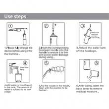 HYUNDAI Rechargeable Dental Flosser, Portable Handheld Wireless Teeth Cleaner, Electric Oral Irrigator, 3 Modes, 4 Nozzles, Suitable For Home Oral Care