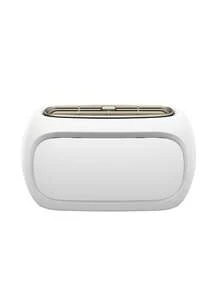 ViSSKO Ventilador de pescoço portátil com duas lâminas, 4 velocidades, 2500mAh, bateria de longa duração para escritório e áreas externas