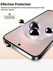 3 piezas Protector de pantalla de vidrio templado para Galaxy S25 S24 S23 S22 S21 - Resistente a arañazos 9H, superficie suave, compatible con desbloqueo de huella dactilar ultrasónica, fácil instalación