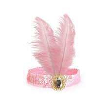 1/4件套 1920年代盖茨比风格黑色仿羽毛发箍，饰有金色点缀 - 优雅的涤纶发饰，适用于化装舞会、咆哮的二十年代主题活动和复古时尚、万圣节、派对服装 - 彩色 - 查看 17