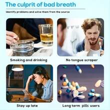 1pc Portable Stainless Steel Tongue Scraper Oral Dental Care Tongue Cleaner Oral Care Tongue Cleaner Prevents Bad Breath