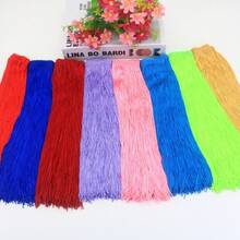 2 Yard 30CM Polyester Fringe Trim Ren Tua Rua Viền Cho Trang Phục Latin Quần Áo Sân Khấu Trang Trí Chụp Đèn DIY - Nhiều màu - Xem 11