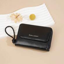 New Women's Wallets Fashion Short PU Leather Zipper & Hasp Purse Large Capacity Money Bag For Women Small Coin Card Holders For Men Wallet Mini Wallet Purse Wallet Small Wallet