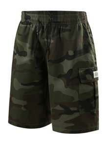 2 pièces/Set [Remise limitée] Meilleures Shorts cargo américains imprimés à motif camouflage multipoches, entrejambe de 5 pouces, shorts d'été sport et décontractés confortables pour hommes