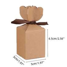 50pcs European Style Creative Wedding High-End Small Gift Box Packaging Fish Tail Vase Box Empty Box Wedding Candy Box Candy Gift Box Material Delicate Printing Clear Card Toughness High