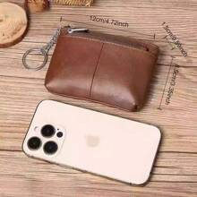 Minimalist Japanese Style Waterproof Mini Coin Purse Suitable For Students Men & Women Holds Keys Earphones Cards Leather Coin Pouch For Women Wallet Mini Wallet Purse Wallet Coin Wallet