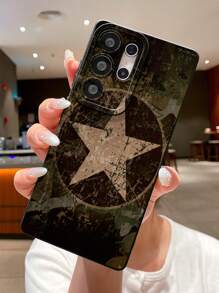 Star 1pc 创意卡通系列手机壳，适用于 Galaxy/S20/FESamsungA06 5G/Xiaomi15Ultra，个性化穿孔保护套，礼物创意