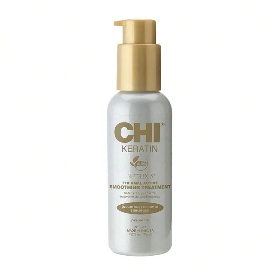 CHI Keratin K-Trix 5 Smoothing Treatment, Hair Serum For Creating Smooth, Frizz-Free Styles That Last, Sulfate, Paraben, &Amp; Cruelty-Free, 3.92 Oz - 3.92 Fl Oz (Pack Of 1) - View 1