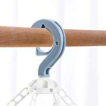 1/3PCS Foldable Drip Hanger With 32 Clips - Plastic Hanging Drying Rack For Clothes Underwear Socks Suitable For Bedroom Balcony - 16個夾子 E2146A - 查看 5