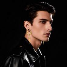 1 件装新款十字时尚耳挂重量器适用于拉伸耳朵量规简约不锈钢拉伸套装身体饰品女士