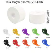 1 rotolo 3,8*914cm Nastro bianco e colorato con bordo facile da strappare, per protezione di polso e caviglia, fissaggio muscolare