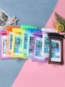 Inflatable Waterproof Phone Pouch With Lanyard - Transparent Design For Photography, Suitable For Swimming, Snorkeling, Beach, Pool And Outdoor Activities, White, Essential For Swimming, Durable High-Quality Material - Multicolor - View 6
