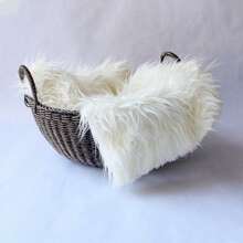 1 pezzo Coperta neonato, Coperta per servizio fotografico, Coperta bambino, Tappeto, Essenziali neonato, Tappeto soffice e morbido per servizio fotografico neonato, Accessorio per festa del bambino, Decorazione camera bambino, Articoli per bambini