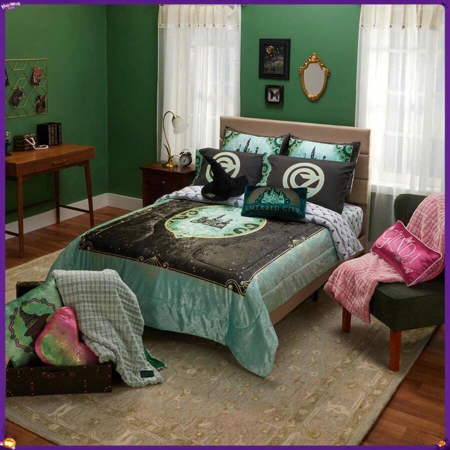 Wicked Velvet Full Bed In A Bag, Comforter Sheet Set Sham And Tote
