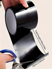 1 Roll Of Waterproof Black Repair Tape, Strong Self-Adhesive Sealing Tape, Seal And Leak Repair, Suitable For Indoor And Outdoor Use, Perfect For Home, RV, Roof, Pipe, Swimming Pool - Multicolor - View 13