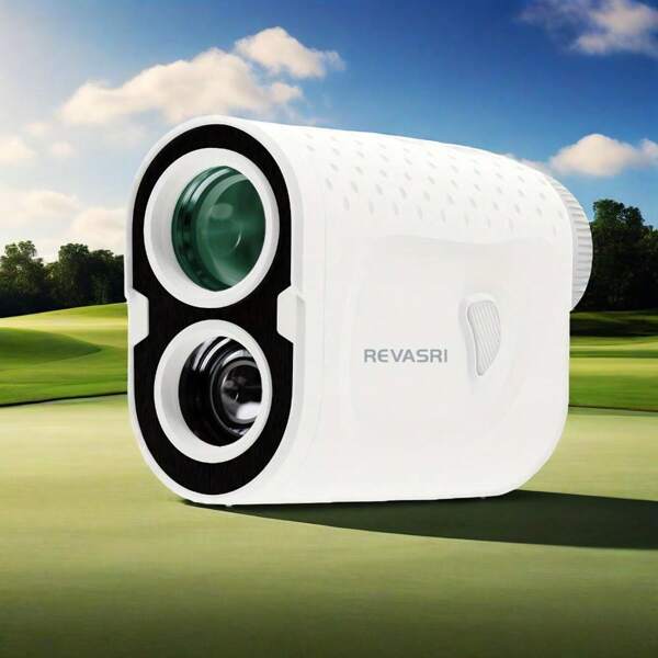 REVASRI REVASRI 1000 码迷你高尔夫测距仪，6 倍放大，带角度开关和磁铁功能，旗锁振动单筒望远镜，适合年轻女性