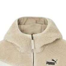 Women's PUMA POWER Jacket Faux Fur Outerwear 67834987 - Brown - View 6