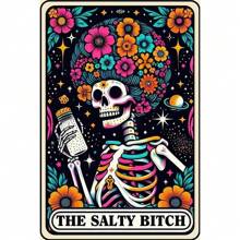 1 5D DIY Diamantmalerei Set, Vollrunde Diamantmalerei - Halloween Tarot Schädel