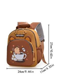 Capybara Backpack,Cute & Lightweight For Girls, School Backpack, Reduces Burden, Fashion Travel Bag, Ergonomic Shoulders, Suitable For Back To School Season, Handbag
