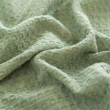 1pc Soft & Comfortable Waffle Gauze Blanket, , Skin-Friendly, Solid Color, Suitable For Bed, Sofa, Pillow - Perfect For Relaxing And Snuggling - Army Green - View 7