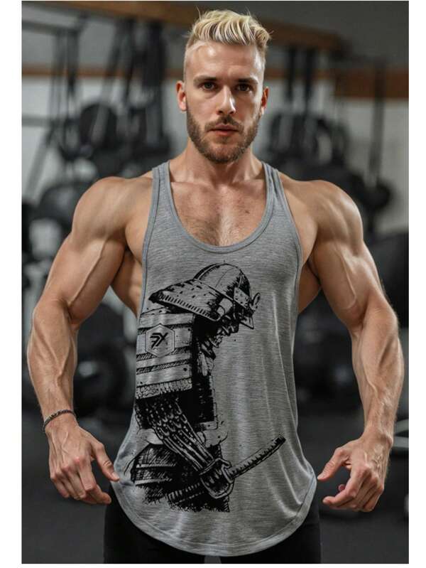 Regata Cavada Masculina Fitness Academia Mescla Gloria