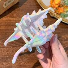 1pc Seashell Hair Clip, Hair Claw, Ocean-Themed Hair Accessory, Headpiece, Updo Hair Pin, Bohemian Acrylic Fashion Hair Accessories Animal Claw Clips Fall Winter For Vacation Outfits Woman