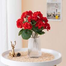 1/2/4 peças grandes gerânios artificiais flores roxas de plástico falso para casa casamento cozinha jardim mesa centro de mesa decoração interna e externa plantas falsas decoração de quarto decoração de outono decoração de outono centro de mesa gerânios artificiais realistas flores para áreas externas