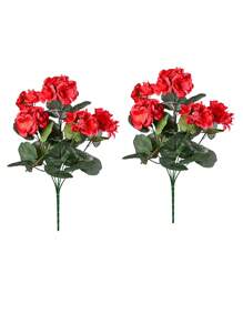 1/2/4 peças grandes gerânios artificiais flores roxas de plástico falso para casa casamento cozinha jardim mesa centro de mesa decoração interna e externa plantas falsas decoração de quarto decoração de outono decoração de outono centro de mesa gerânios artificiais realistas flores para áreas externas