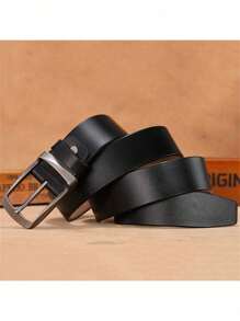 1 Stück Herren drehbare 2.8cm breite Mode Ledergürtel