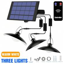 LED Hof-Pendelleuchte mit Fernbedienung, Solar Panel, wasserdicht, Dämmerungs-Sensor, Auto An/Aus, für Außen, Garten, Haus, Terrasse, Straßenbeleuchtung, Aufladen durch Sonnenlicht, für Scheune, Wand, Hängen, Schuppen, Flutlicht, tragbar, Camping, Zelt, Teich, Fischen, Park, Weg, Nachtsicherheit, Notbeleuchtung, 1/2/3/4 Leuchten, Kalt-/Warmweiß