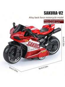 1pc Alloy Motorcycle - Metal Material - Harley Model - Ducati Model - Motorcycle Ornament - Movable - No Battery Required - Pull Back & Go - Toy Car - Birthday Gift - Christmas Gift - Perfect Gift - Presents - Toys - Multicolor - View 9