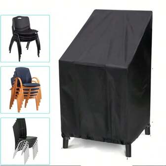 1pc Outdoor Courtyard Chair Cover Oxford Cloth Leisure Chair Cover Beach Garden Chair Cover Waterproof And Dustproof Cover