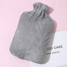 1 Stück Wassergefüllte Wärmflasche mit Plüschüberzug, geeignet für Mädchen, kann als Heizkissen, Baucherwärmer, Wärmflasche verwendet werden, kleine Größe, tragbar, kann mit Wasser gefüllt werden, warme Hände, kann mit Wasser gefüllt werden, Handwärmer