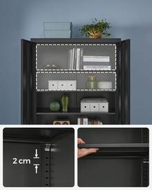 Filing Cabinets - Siyah - Görünüm 8