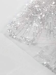 New Stylish Women Beaded Sexy White Evening Gown,Party Dress,Formal,Wedding Guest