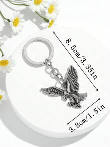 1pc Vintage Eagle Shape Keychain, Unisex Fashion Personalized Decor, Suitable For Men, Women, Couples, Cars, Bags Car Accessories Bag Charm Backpack For School
