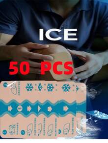 100/50/30/10/5片装中式虎纹冷热贴 - 持久自然缓解背部、膝盖、颈部、肩部、肌肉和关节疼痛，非电动，艾灸，姜黄和藏红花混合，肌肉松弛剂 | 香辣设计贴片 | 天然成分贴纸 - 彩色 - 查看 12