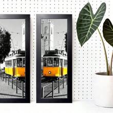 4x10 Picture Frame Black, Panoramic Picture Frame Wall Decoration, Classic Black Minimalist Style Suitable Decorating Houses, Offices, Hotels(1 Pack) - Black - View 6