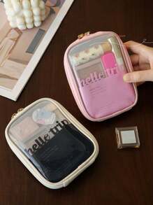 1 pieza Bolsa de almacenamiento de cosméticos, Bolsa de almacenamiento portátil de gran capacidad, Bolsa de aseo y cuidado de la piel para viajes de negocios, Bolsa de cosméticos impermeable, Bolsa de maquillaje portátil para viajes, Bolsa de maquillaje, Bolsa de aseo, Cubos de embalaje, Organizador de maquillaje, Bolsa de maquillaje, Artículos esenciales para viajes, Artículos esenciales para cruceros, Artículos esenciales para dormitorios, Para el hogar, Viajes, Vacaciones y vuelta al colegio, Para regalar a familiares, amigos y parejas, Bolsa de verano, vacaciones y colegio, Bolsa de viaje para mujeres, Bolsa de maquillaje para viajes