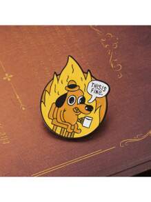 Cute Quirky Dog Cartoon Brooch - Perfect Accessory & Gift For Dog Lovers And Meme Enthusiasts